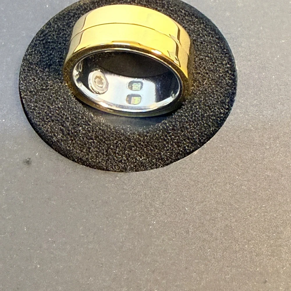 Letsfit YÖR Smart Ring Gold Size 8 Activity Tracker LR-08-GD-CASE New